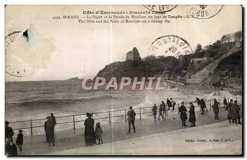 Ansichtskarte AK Dinard La Digne et la Pointe du Moulinet un jour de Tempete