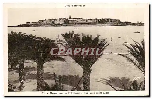 Ansichtskarte AK Dinard L Palmeraie Vue vers Saint Malo