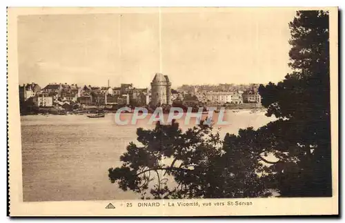 Ansichtskarte AK Dinard La Vicomte vue vers St Servan