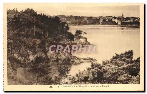 Ansichtskarte AK Dinard La Vicomte Vue vers Dinard