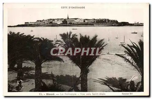 Cartes postales Dinard La Palmeraie Vue vers Saint Malo