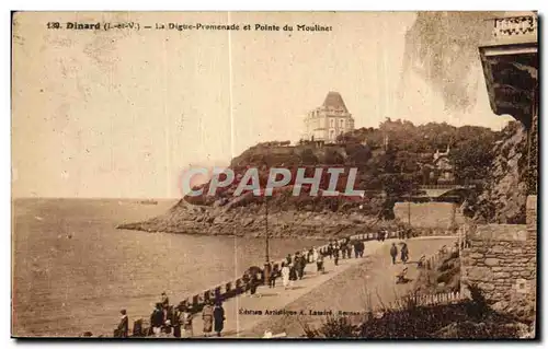 Ansichtskarte AK Dinard (L et V) La Digue Premenade et Pointe du Moutinet