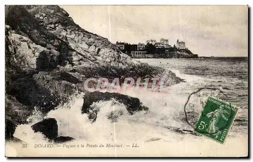 Cartes postales Dinard Vagues a la Pointe du Moulinet