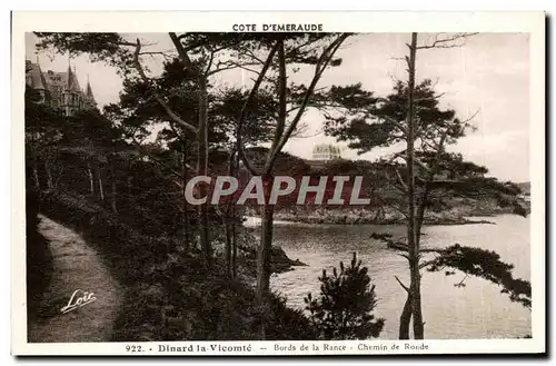 Cartes postales Dinard la Promenade Bords de la Rance Chemin de Ronde