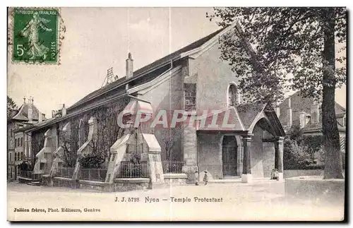 Cartes postales Suisse Nyon temple Protestant