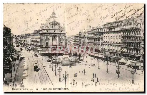 Cartes postales Bruxelles La Place de Brouckere