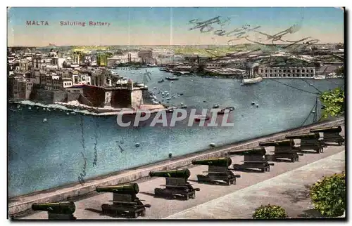 Ansichtskarte AK Malta Salting Battery Malte
