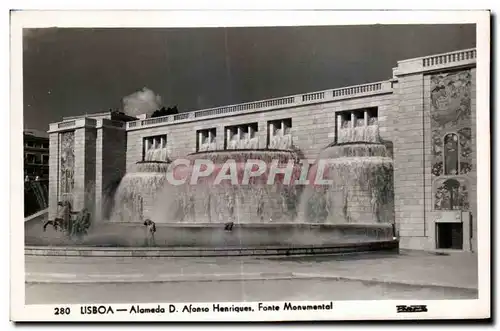 Ansichtskarte AK Lisboa Alameda Afonso Henriques Fonte Monumental Portugal