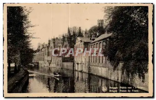 Cartes postales Bruggge Palais du Franc