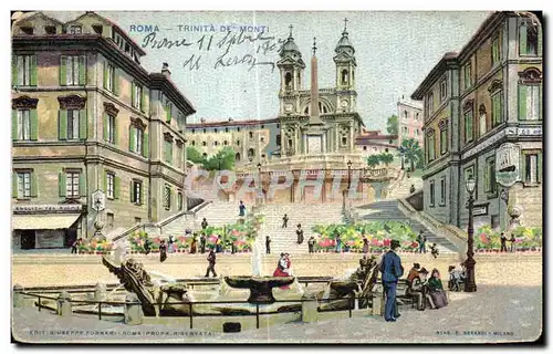 Cartes postales Roma Trinita De Monti