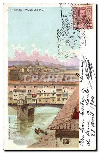 Cartes postales Firenze Veduta dei Ponti