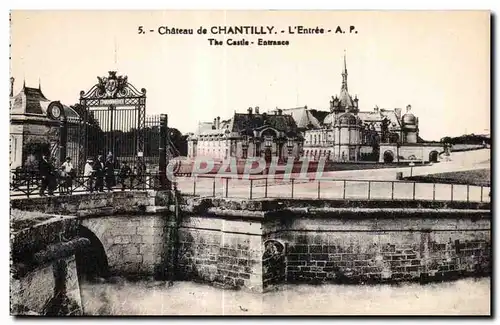 Cartes postales Chateau de Chantilly L Entree