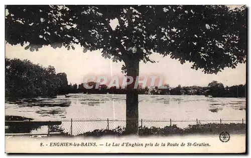 Cartes postales Enghien les Bains Le Lac d enghien pris de la Route de St Gratien