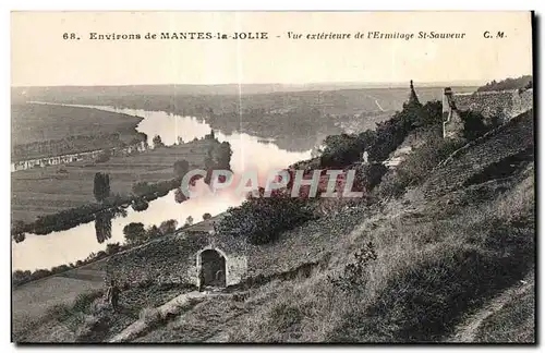 Ansichtskarte AK Environs de Mantes la Jolie Vue exterieure de I Ermilage St Sauveur