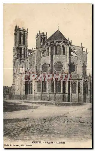 Cartes postales Mantes L Eglise L Abside