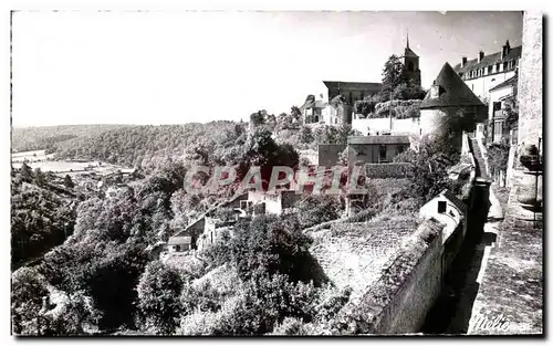 Cartes postales Avallon (Yonne) A Les Remparts et l Eglise St Lazare