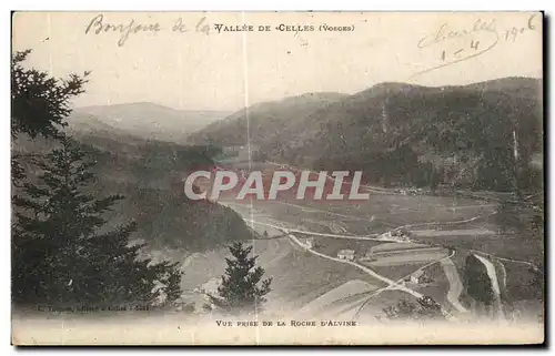 Cartes postales Valle de Celles (Vosges) Vue de la Roche d Alvine