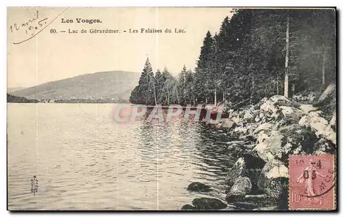 Cartes postales Les Vosges Lac de Gerardmer Les Falaises du Lac