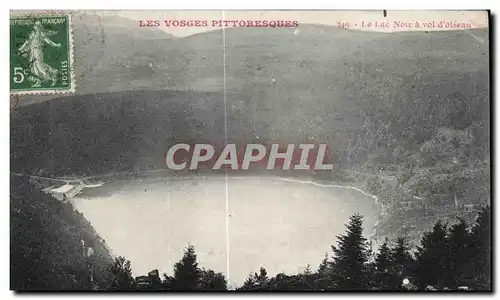 Cartes postales Les Vosges Pittoresques Le Lac Noir a vol d oiseau