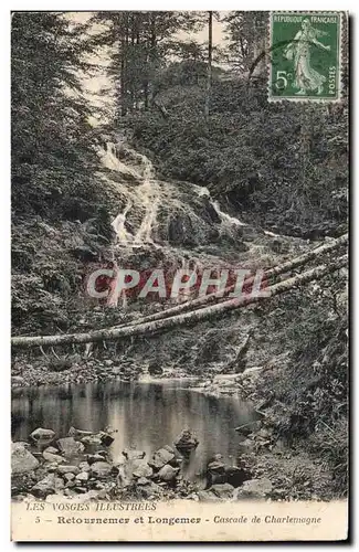 Ansichtskarte AK Les Vosges lllustrees Retournemer et Longemer Cascade de Chalemagne