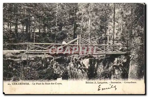 Ansichtskarte AK Gerardmer Le Pont du Saut des Cuves