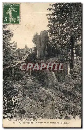 Ansichtskarte AK Gerardmer Rocher de la Vierge la Creuse