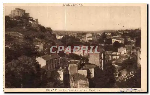 Cartes postales L Auvergne Royat La Vallee et le Paradis