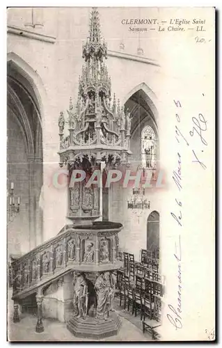 Cartes postales Clermont L Eglise Saint Sanson La Chaire