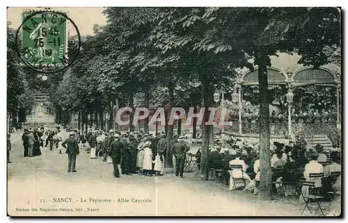 Ansichtskarte AK Nancy La Pepiniere Allee Centraie Kiosque