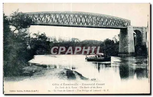 Cartes postales Cote d Emevaude Emerald Coast Les Bords de la Rance The Banks of the Rance Le Pont de Lessard Th