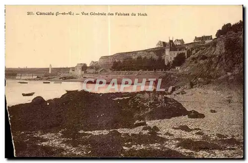 Cartes postales Cancale Vue Generale des Falaises du Hock