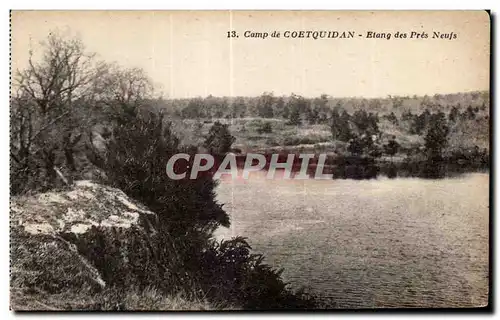 Cartes postales Camp de Coetquidan Etang des Pres Neufs