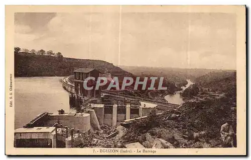 Cartes postales Eguzon (Indre) Le Barrage