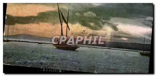 Cartes postales lac Leman Bateau