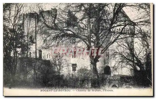 Cartes postales Nogent Le Rotrou Chateau de St Jean I Entree