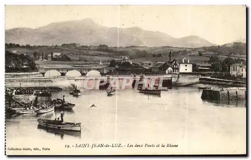 Ansichtskarte AK Saint Jean de Luz Les deux Ponts et la Rhune