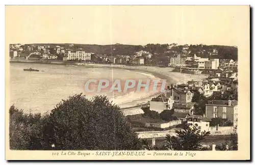 Cartes postales La Cote Basque Saint Jean De Luz Panorama de la Plage