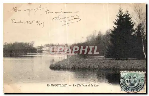 Cartes postales Rambouillet Le Chateau et le Lac