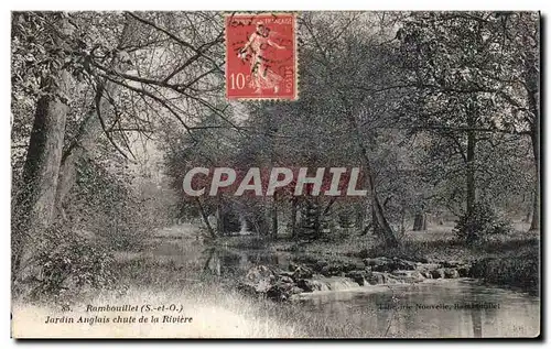 Ansichtskarte AK Rambouillet Jardin Anglais chute de la Riviere