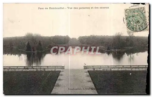 Cartes postales Parc de Rambouillet Vue des Parterres et des canaux