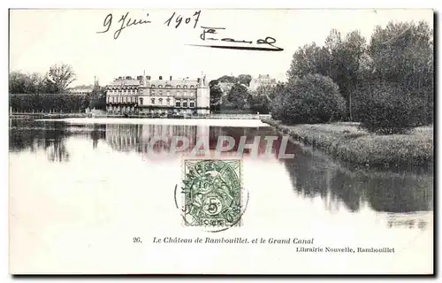 Cartes postales Le Chateau de Rambouillet et le Grand Canal