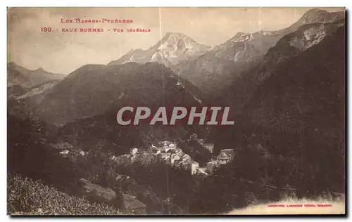 Cartes postales Les Basses Pyrenees Eaux Bonnes Vue