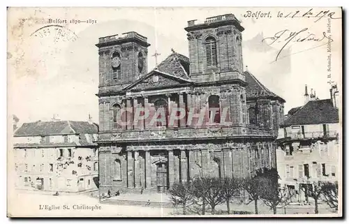 Cartes postales Belfort L Eglise St Christophe