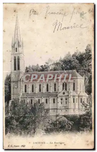 Cartes postales Lourdes La Basilique