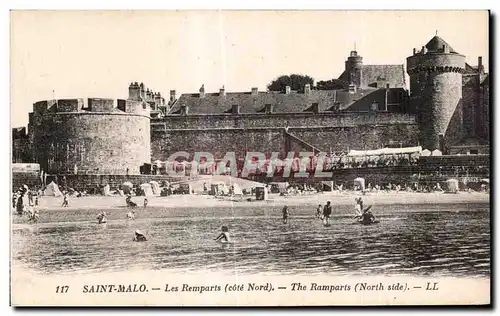 Ansichtskarte AK Saint Malo Les Remparts The ramparts