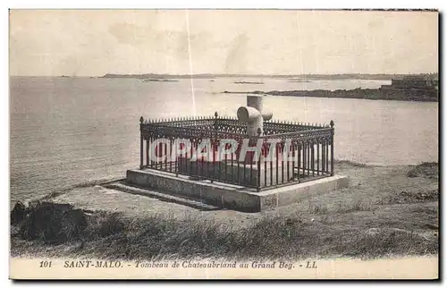 Cartes postales Saint Malo Tombeau de Chateauoriand au Grand Beg