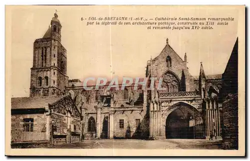 Ansichtskarte AK Dol de bretange Cathedrale Saint Samson remarquable par la legerete de son architecture gothique