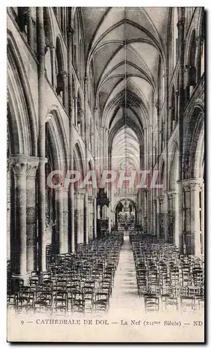 Cartes postales Cathedrale De Dol La Nef