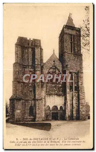 Cartes postales Dol de Bretagne La cathedrale