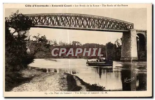 Cartes postales Cote d Emeraude Emerald Coast Les Bords de La Rance The Banks Of the Rance Bateau